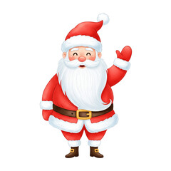 santa claus isolated on white