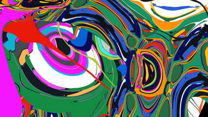 abstract colorful background with circles