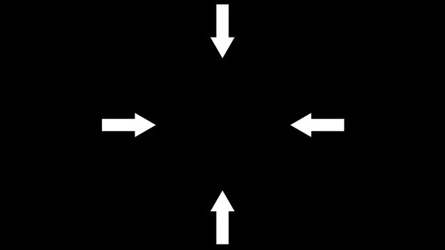 Four arrow direction sign up down, left and right directional and pointing solid arrow icon.highway street sign.