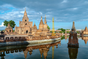Dai-style architecture in Ruili, Yunnan Province, China.