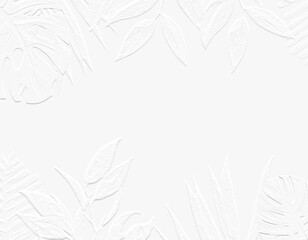 embossed image of leaves 