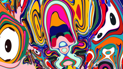 seamless pattern with colorful lines