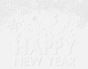 Obraz premium embossed image of Happy New Year 
