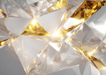 宝石による金色とダイヤモンドの輝き　イメージ背景