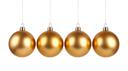 Gold Christmas Ornament PNG with Transparent Background &ndash; Glossy Round Holiday Bauble, Elegant Festive Decoration Element for Cards, Crafts, Winter Designs, and Digital Projects