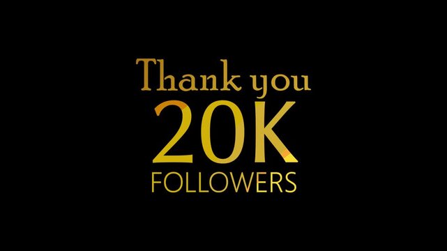 Thank you 20K followers