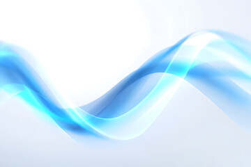 Blue abstract wave design with smooth flowing gradient lines light background. A soft blue wave overlay ideal for modern design, web banners, print layouts, visual themes.