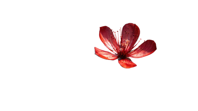 colorful abstract composition with red flowers petals ,soft pastel backgrounds,