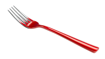 Silver metal fork, knife, and spoon isolated on a white background, representing cooking and dining tableware