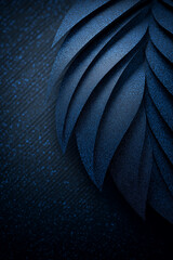 Tło, tapeta z liściem, czarno-granatowa