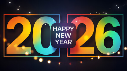 Celebrate the arrival of 2026 with this vibrant design, perfect for New Year's greetings and festive promotions, creating excitement and anticipation