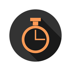 Timer color icon isolated on transparent background