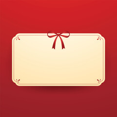 Christmas label. Festive Christmas text box vector. Perfect for seasonal messages or text and greetings.