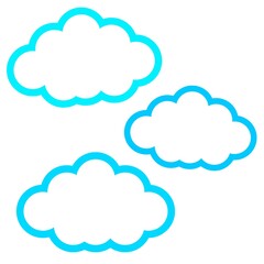 Set of clouds