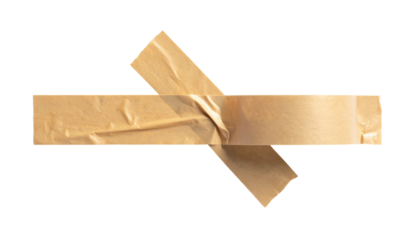 Transparent Background Adhesive Tape Strip for Crafting and Repair Use in Various Conditions