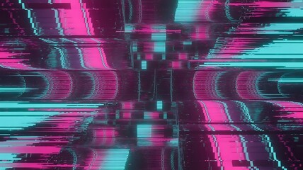 Dive into a vibrant cyberpunk dreamscape with electric pink and teal glowing abstract patterns, perfect for adding a futuristic edge to your designs