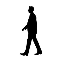 silhouette of a young man
