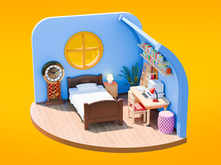 child bedroom diorama