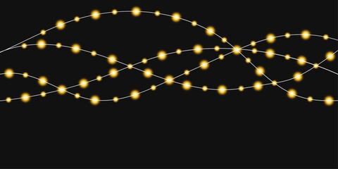 golden stars on black background loop