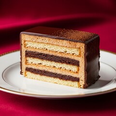 Piece of chocolate cake