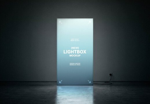 Vertical Ligthbox Mockup