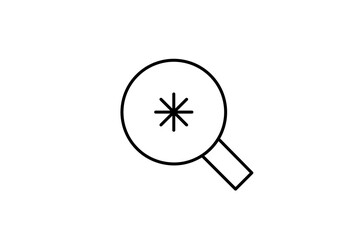 search illustration in line style design. Vector illustration.