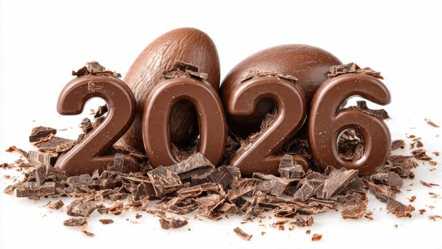 Delightful easter 2026 chocolate celebration with numbering and eggs