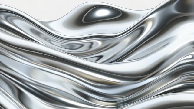 Video A serene abstract background featuring undulating waves in silver and black hues, suitable for use in corporate reports, financial presentations, or luxury product branding