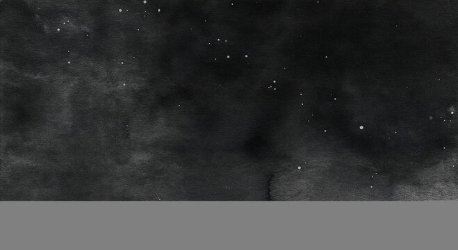 Rich dark watercolor background with layered tones and scattered white splatters. Ideal for moody artistic themes, dramatic design work, textured backdrops, and expressive creative projects.