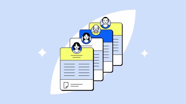 Documents management and user profiles authentication process &mdash; digital database organization, secure online file approval, cloud workflow and account access visuals