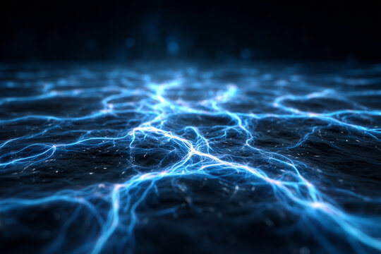 Intricate glowing lines depicting a complex network, symbolizing the digital world or a challenging puzzle. The vibrant blue lines create a mesmerizing pattern