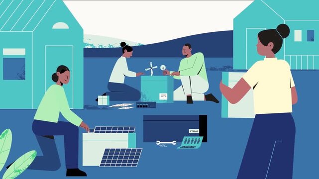 Urban development and expansion — people observing futuristic city growth, smart infrastructure planning and sustainable metropolitan progress