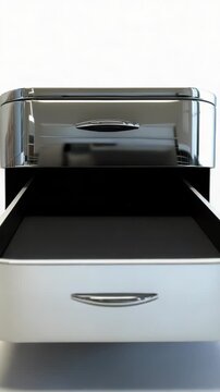 Video Three stainless steel containers stacked on top of each other, great for kitchen or industrial use