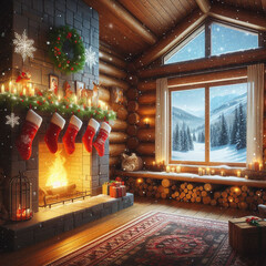 christmas tree with christmas decorations