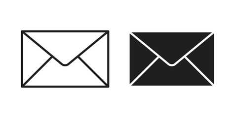 Email button icons vector collection for web designs. flat icons