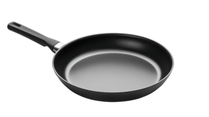 Cooking with a nonstick frying pan for easy meal preparation at home.