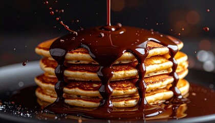 Chocolate-Drenched Pancake Delight