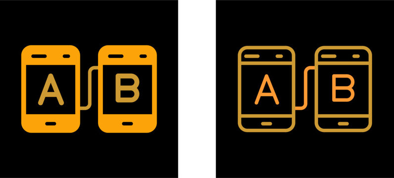 AB Testing Vector Icon