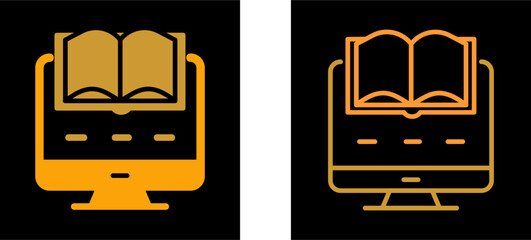 Digital Learning Vector Icon