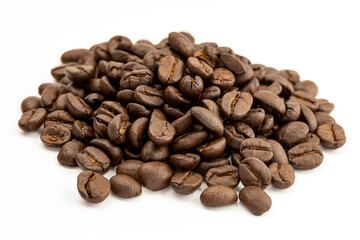Coffee beans isolated on white  background