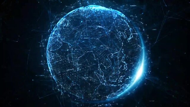 Beautiful High Quality Digital globe Dynasty World Video Footage