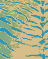 Tiger skin pattern, wild animal leather seamless design,Seamless Digital Hand Painting Abstract Watercolor Zebra Tiger Stripes Pattern with Tie Dye Gradient Batik Background