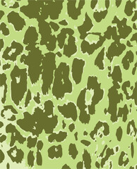 Leopard print. Vector seamless pattern. Animal skin background with black and brown spots on beige backdrop. Abstract exotic safari texture. Jaguar, leo, puma cheetah fur pattern. Repeat design