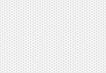 Squared, Isometric grid. Notebook sheet blank. Black line guides. Mathematic typography pattern for making notebooks production for school, education. Printable perspective 3d backdrop.