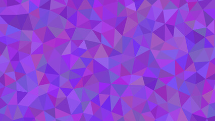 Fototapeta premium A vibrant tapestry of geometric shapes in varying shades of purple, creating a dynamic and visually captivating polygonal mosaic pattern