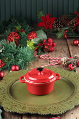 mesa natalina decorada para festas 