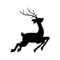 reindeer silhouette vector