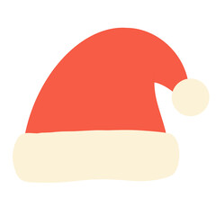 Festive Cap: A vibrant red cap, synonymous with the holiday season, complete with a fluffy white trim and a playful pom-pom, epitomizing the spirit of warmth and merriment.