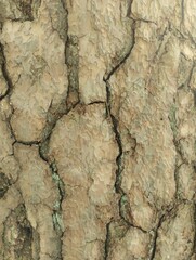 old cracked pine bark, old tree, trunk