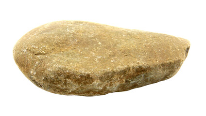Fototapeta premium 1 stone isolated on white background.